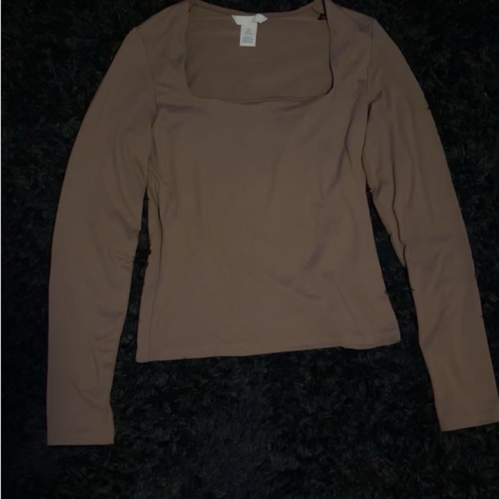 H&M brown long sleeve